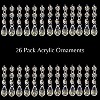 4E's Novelty 26 Pack Teardrop Acrylic Crystal Beads for Christmas Ornaments and Wedding Decor by - 3 of 4