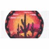 Earth Rugs Desert Sunset Printed Coaster 5" – Rustic Southwest Table Protector - 2 of 3
