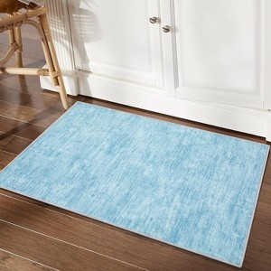 Acekool Washable Area Rug, Modern Solid Color Non Slip Large Throw Carpet, Foldable, Non Shedding for indoor,  Living Room, Dining Room - 1 of 4