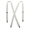 CTM Women's Elastic Clip-End 1 Inch Basic Suspenders - 3 of 4