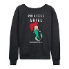 Women's - Disney Princess - Princess Ariel Lightweight French Terry Wide Neck Long Sleeve Shirt - 2 of 4