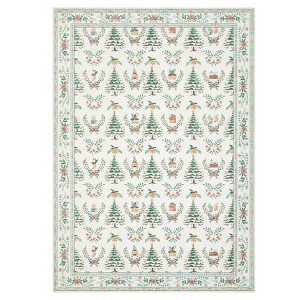 Washable Chirstmas Living Room Rugs, Winter Holiday Soft Non Slip Bedroom Carpet, Home Decorative Xmas Floor Cover for Dining Room - 1 of 4