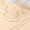 HTUTWOO Gold Layered Necklaces for Women Dainty 14K Gold Plated Pendant Necklace Set Cute Gold Cross Chain Layering Pendant Jewelry - 4 of 4