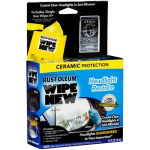 As Seen on TV Wipe New Headlight Restore Automotive Glass Cleaner: Protects & Prevents Oxidation, Discoloration, Fading - 1 of 4