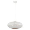 Livex Lighting Charlton 3 - Light Pendant in  White/Brushed Nickel - 4 of 4
