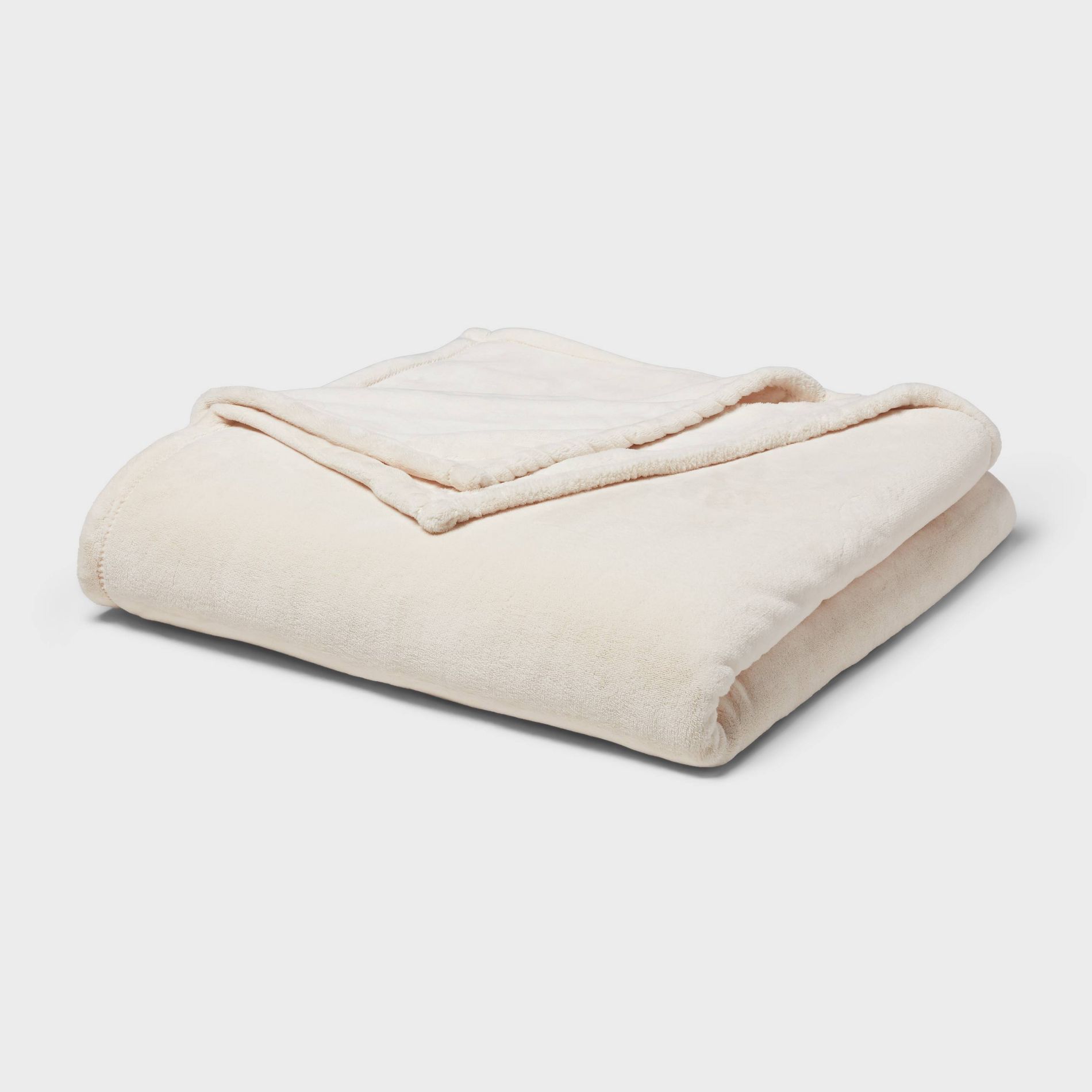 Full/Queen Ultra Plush Blanket Ivory - Threshold™
