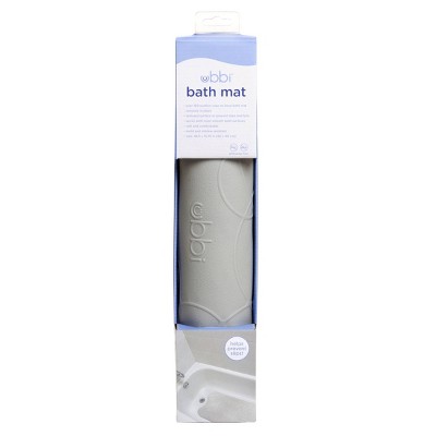 Soft Cushioned Non-Slip Gray Bath Mat for Baby with Suction Cups