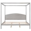 CAVINAS King Size Canopy Bed Modern Pine Bed Frame with Headboard and Support Legs for Bedroom - 3 of 4