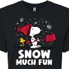 Women's - Peanuts - Snow Much Fun Cropped Graphic T-Shirt - 2 of 4