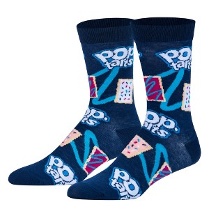 Crazy Socks, Funny Breakfast Cereal Socks for Men, Crew 8-12, Novelty Silly Fun - 1 of 4