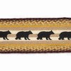 Earth Rugs Rustic Cabin Bear Oval Stair Tread – Lodge & Farmhouse Decor 27"x8.25" - 2 of 3
