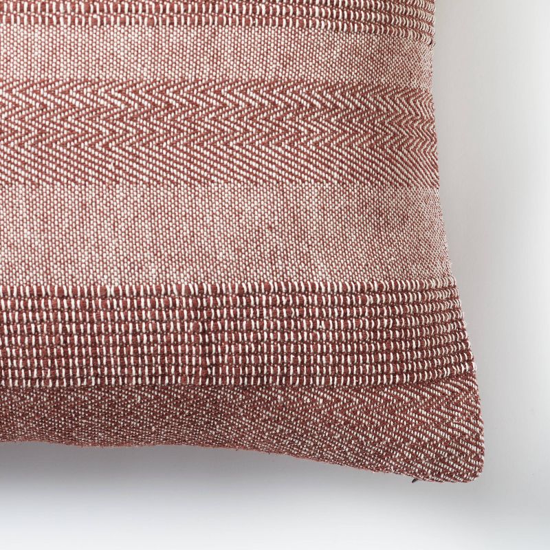 Oversized Cotton Woven Striped Square Throw Pillow - Threshold™ designed with Studio McGee, 3 of 5