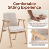 Living Room Accent Chairs Mid Century Modern Reading Arm Chair, Upholstered Bedroom Chair with Soild Wood Frame - 4 of 4