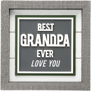 Pavilion Gift Company - Best Grandpa - 8" Plaque - Wall Sign Panels - 1 of 4