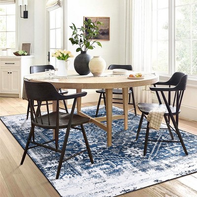 Area Rug Oriental Vintage Distressed Rug for Living Room Bedroom