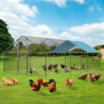 LOVMOR Large Chicken Run Metal Chicken Coops ,Chicken House with Waterproof