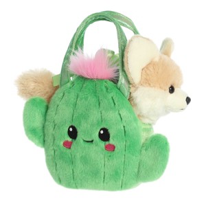 Aurora Small Smiling Cactus Fox Fancy Pals Fashionable Stuffed Animal Brown 7" - 1 of 4