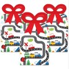 Big Dot of Happiness Cars, Trains, and Airplanes - Square Favor Gift Boxes - Transportation Birthday Party Bow Boxes - Set of 12 - 2 of 4