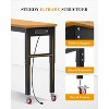 60 Inch Work Bench 2200 LBS Capacity  Wood Top Garage Workbench Adjust Height Work Table with Power Outlets & Sturdy Steel Frame - 4 of 4