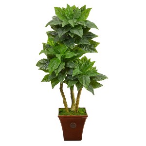 Nearly Natural 57-in Bird Nest Artificial Tree in Brown Planter(Indoor/Outdoor) - 1 of 4
