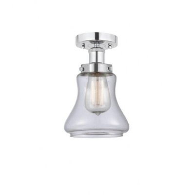Bellmont - 1 Light Semi-Flush Mount In Industrial Style-8.25 Inches Tall and 6.5 Inches Wide