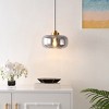 Edge 11" Pendant - PND4144 - Smoke Grey/Brass - Safavieh - 4 of 4