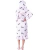 Mattel Barbie Logo Womens' Luxury Fleece Plush Robe Hooded Bathrobe - 2 of 4