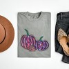 Simply Sage Market Women's Colorful Pumpkins Short Sleeve Garment Dyed Tee - 3 of 4