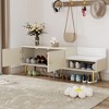 NicBex Shoe Rack Bench Shoe Storage Organizer Hidden Storage and Upholstered Cushions for Entryway Bedroom - 3 of 4