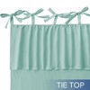 Awesome Home  Recycled Cotton Blend Ruffle Tie Top Curtains Pair - 4 of 4