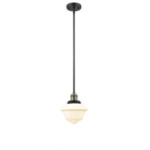 Oxford - 1 Light Stem Hung Mini Pendant In Traditional Style-8 Inches Tall and 7.5 Inches Wide - 1 of 1