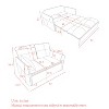 NicBex Modern Pull Out Sofa Bed Velvet Convertible Sleeper Sofa with USB Ports and 2 Pillows for Living Room - 2 of 4