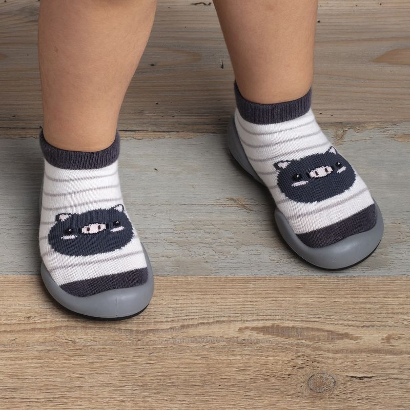 Komuello Baby Boy/ Girl First Walk Sock Shoes This Little Piggy, 5 of 9