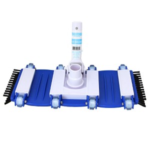 Swimline HydroTools 8165 Swimming Pool Flexible Weighted Vacuum Head with Dual Side Brushes and 8 Rolling Wheels for Pool Cleaning and Maintenance - 1 of 4