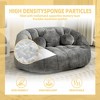NicBex Chenille Bean Bag Chair for Adults and Kids,Oversized Lazy Sofa Chair with Armrests,Modern Lounge Chair for Living Room - 2 of 4