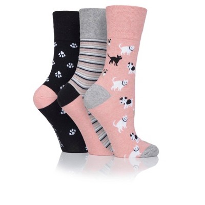 Women's Pets Novelty Crew Sock | Size Women's 5-9 - Blush