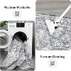 Boho Vintage Floral Area Rug, Washable Non-Slip Indoor Foldable Carpet, Stain-Resistant Distressed Print Mat for Living Room, Bedroom, Kitchen - 4 of 4