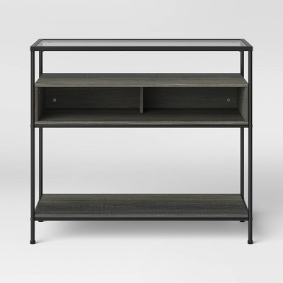 target metal console table