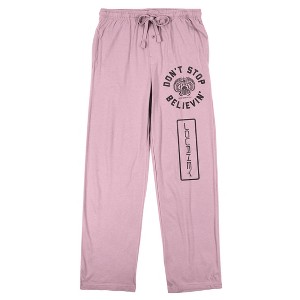 Journey Don’t Stop Believin’ Women’s Cradle Pink Sleep Pajama Pants - 1 of 4