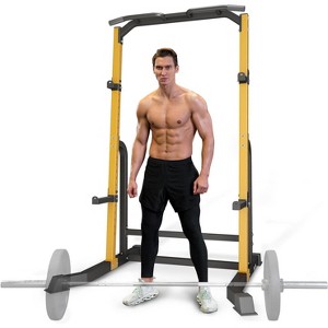 Adjustable Pull Up Bar and Dip Station, Free Standing Squat Rack for Chin-Ups and Full Body Home Workouts - 1 of 4