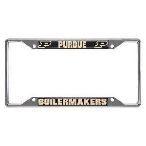 NCAA Purdue Boilermakers University Stainless Steel License Plate Frame - 1 of 3