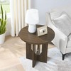 NicBex Modern Round Coffee Table with Cross Hollow Base,Small Side Table,Simple Center Table for Livng Room - 2 of 4