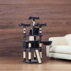 Cat Tree, Large Cat Tower, Cat Condo with Scratching Posts, Board, 2 Caves, 3 Plush Perches, Activity Center, 66.5 Inches - 2 of 4
