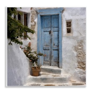 Stupell Industries Blue Greek Door, 12" x 12" - 1 of 4