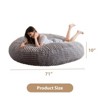MAXYOYO 3 in 1 Giant Bean Bag Chair for Adult, High-Density Foam Filling, Convertible Sofa Bed, Grey - 2 of 4
