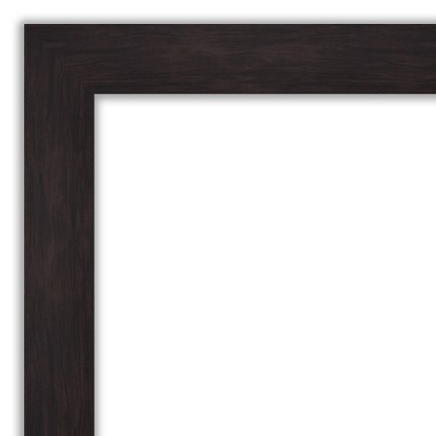 Espresso Brown Rectangular Wall Mount Vanity Mirror