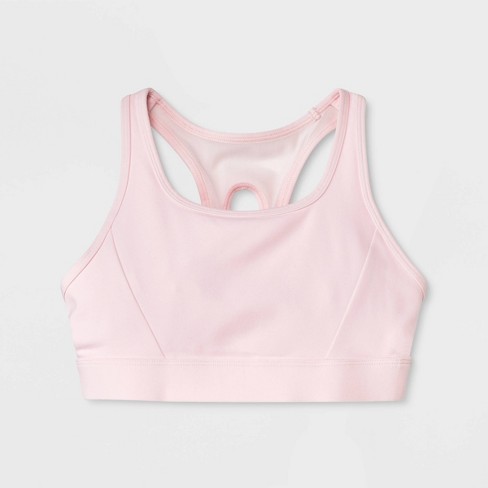 Girls' Keyhole Bra - All In Motion™ Pink XL