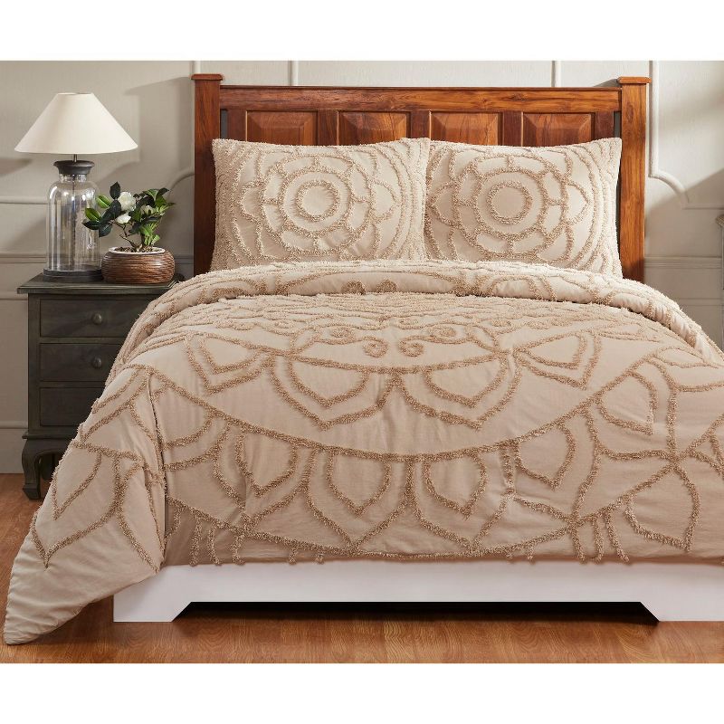 Cleo Comforter 100% Cotton Tufted Chenille Comforter Set - Better Trends, 4 of 7