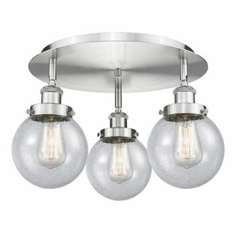 Innovations Lighting Beacon 3 - Light Flush Mount in  Satin Nickel - image 1 of 1