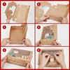 Christmas Cookie Boxes - 12 Pcs with Window, Reindeer Santa Design, Ribbons & Gift Tags for Pastries, Cupcakes, Christmas Parties (Style 3) - 3 of 4